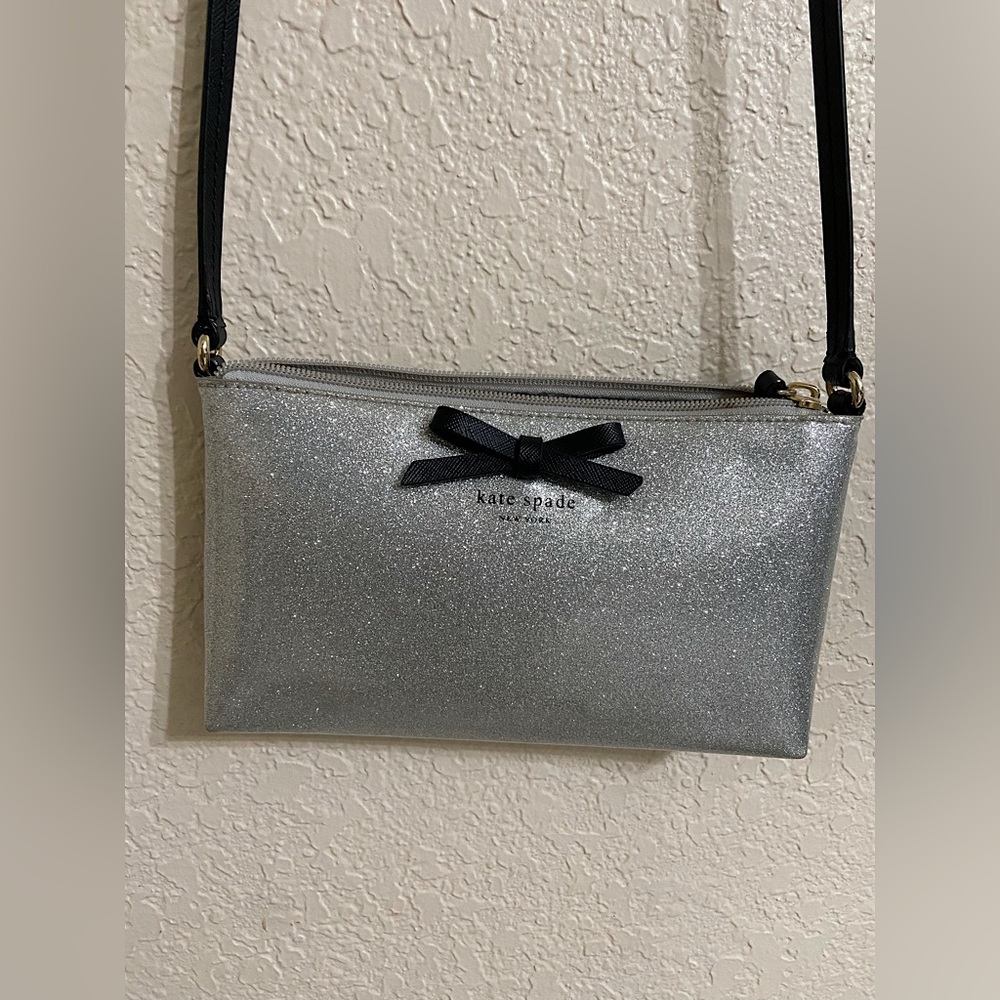 Kate spade glitter crossbody & wallet